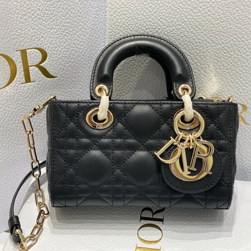 MICRO LADY D-JOY 16.5 BLACK LAMBSKIN Amelia