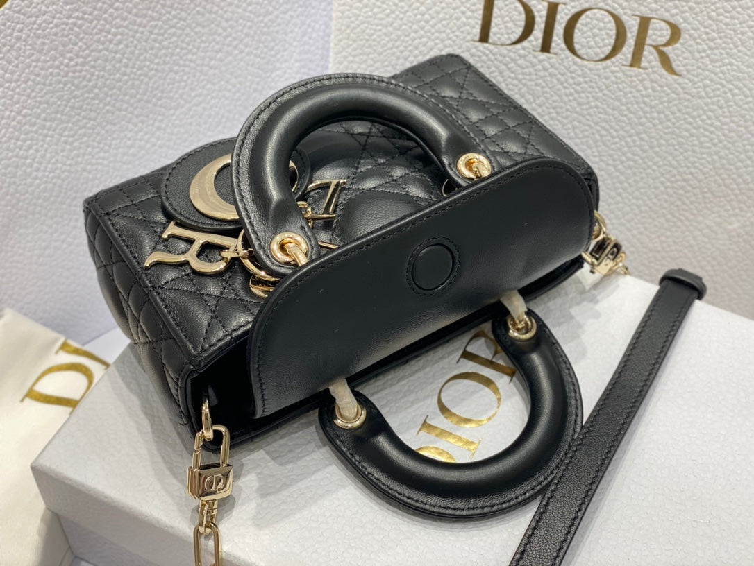 MICRO LADY D-JOY 16.5 BLACK LAMBSKIN Amelia