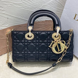 SMALL LADY D-JOY 22 BLACK LAMBSKIN Amelia