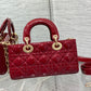 SMALL LADY D-JOY 22 RED PATENT CALFSKIN