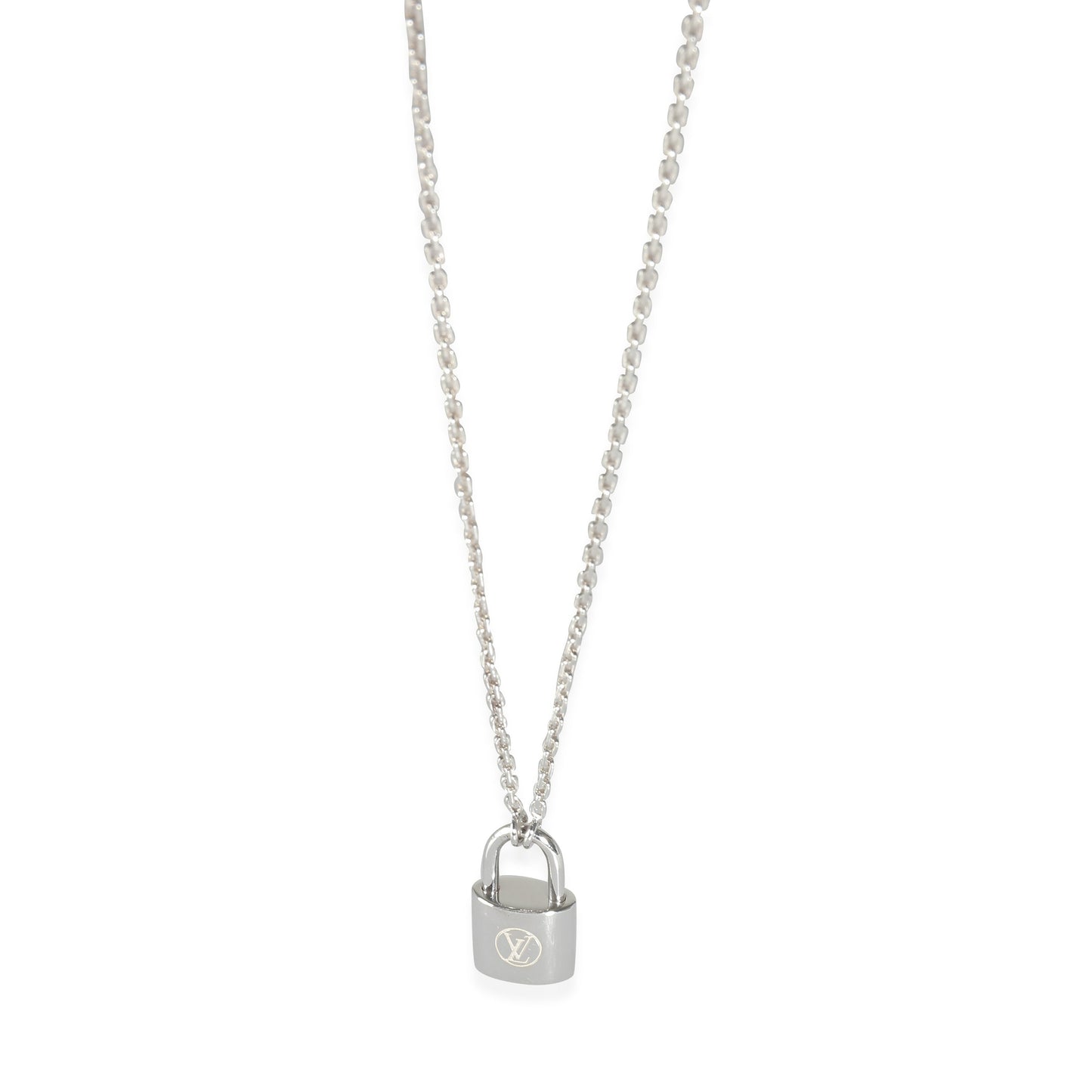 Louis Vuitton Lockit Pendant on Chain in Sterling Silver