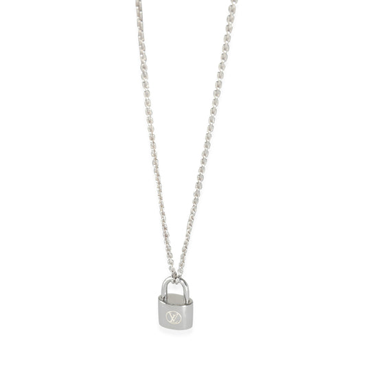 Louis Vuitton Lockit Pendant on Chain in Sterling Silver