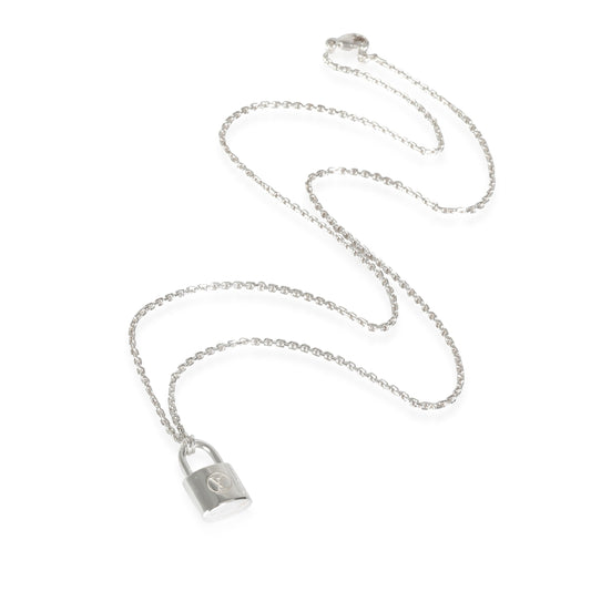 Louis Vuitton Lockit Pendant on Chain in Sterling Silver