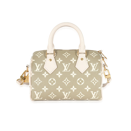 Louis Vuitton Louis Vuitton Khaki Spring in The City Monogram Empreinte Speedy Bandoulière 20