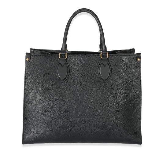 Louis Vuitton Louis Vuitton Black Monogram Empreinte Giant Onthego MM 