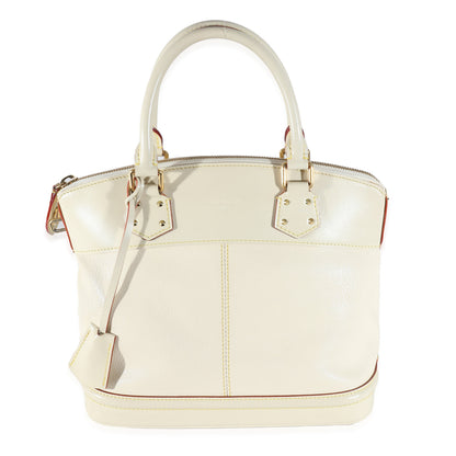 Louis Vuitton Louis Vuitton White Leather Suhali Lockit PM