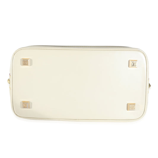 Louis Vuitton Louis Vuitton White Leather Suhali Lockit PM