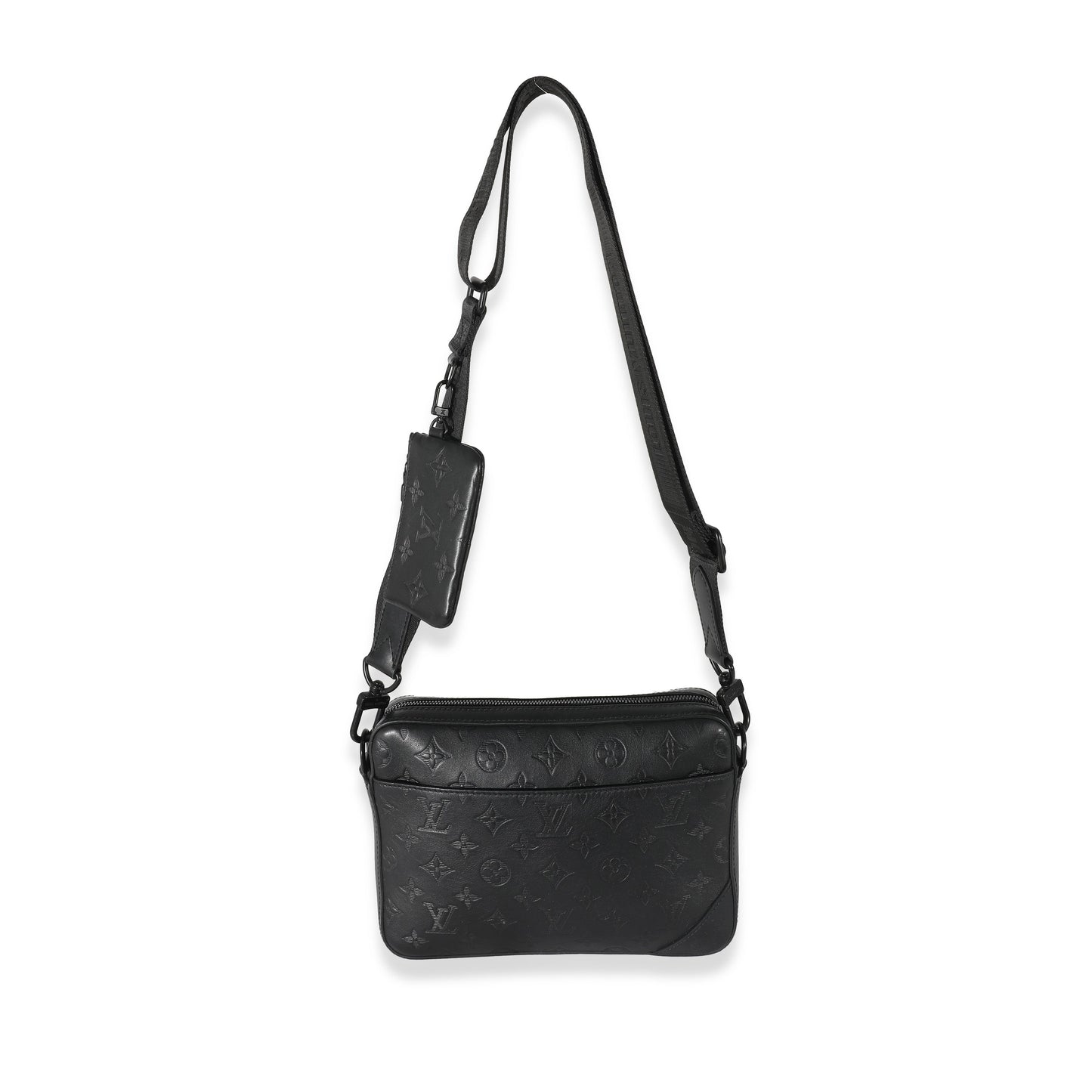 Louis Vuitton Black Monogram Shadow Duo Messenger