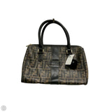 Zucca Boston Bag By Fendi, Size: Medium