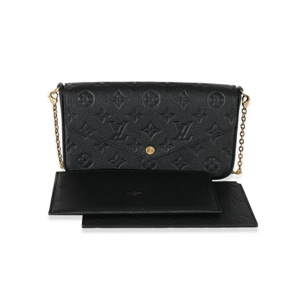 Louis Vuitton Louis Vuitton Black Monogram Empreinte Félicie Pochette