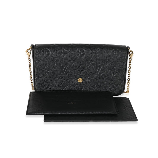 Louis Vuitton Louis Vuitton Black Monogram Empreinte Félicie Pochette