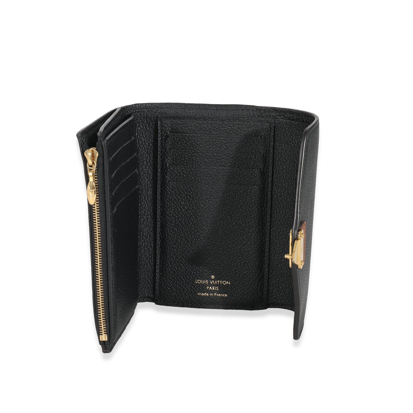 Louis Vuitton Louis Vuitton Black Monogram Pallas Compact Wallet NM