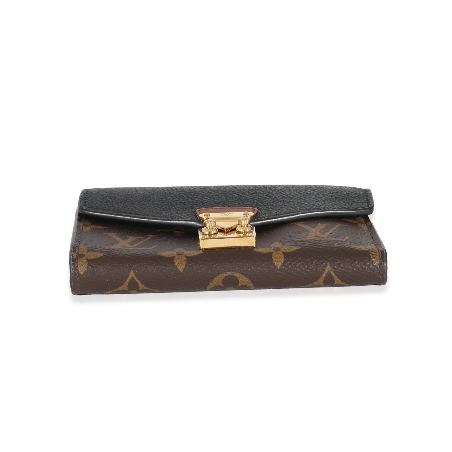 Louis Vuitton Louis Vuitton Black Monogram Pallas Compact Wallet NM