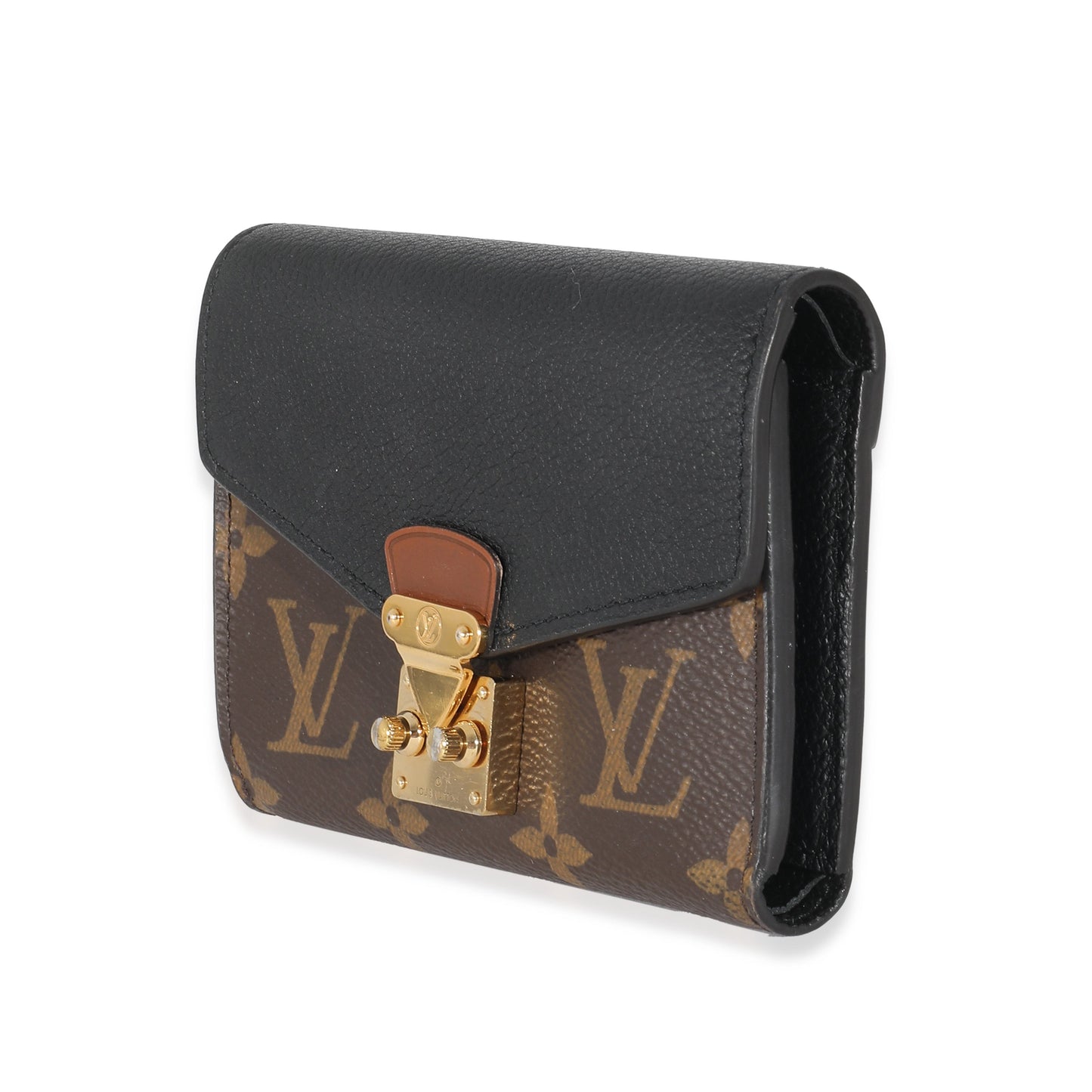 Louis Vuitton Louis Vuitton Black Monogram Pallas Compact Wallet NM