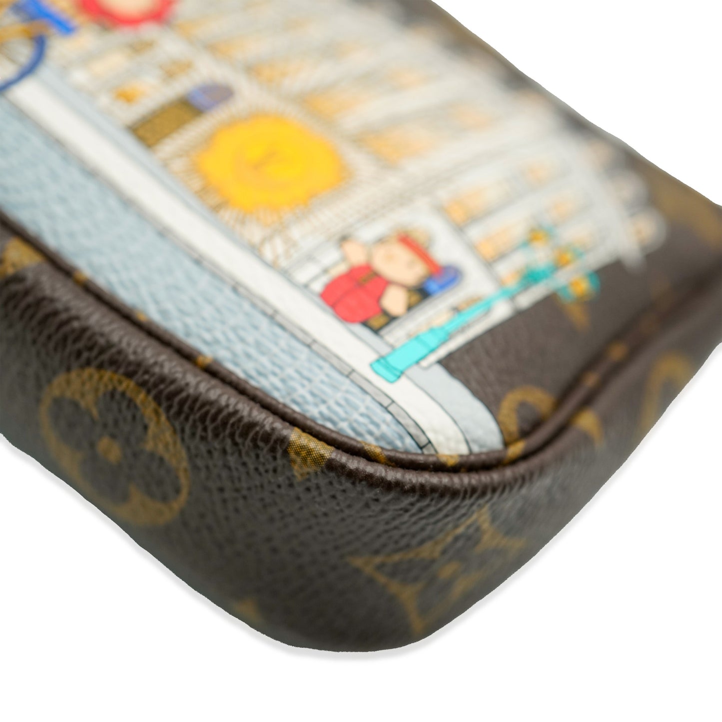 Louis Vuitton Louis Vuitton Monogram Canvas Christmas Animation Paris Mini Pochette Accessoire