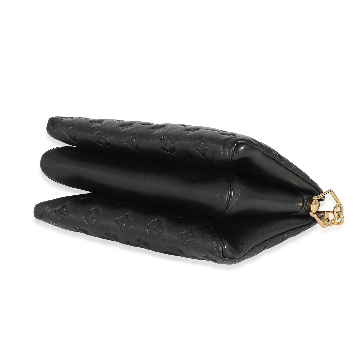 Louis Vuitton Louis Vuitton Black Puffy Lambskin Coussin PM