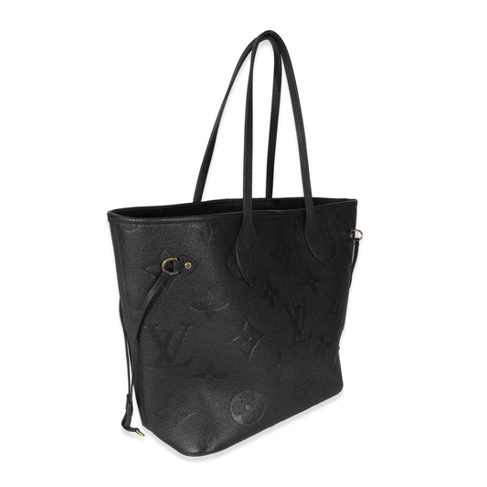 Louis Vuitton Louis Vuitton Black Empreinte Neverfull MM