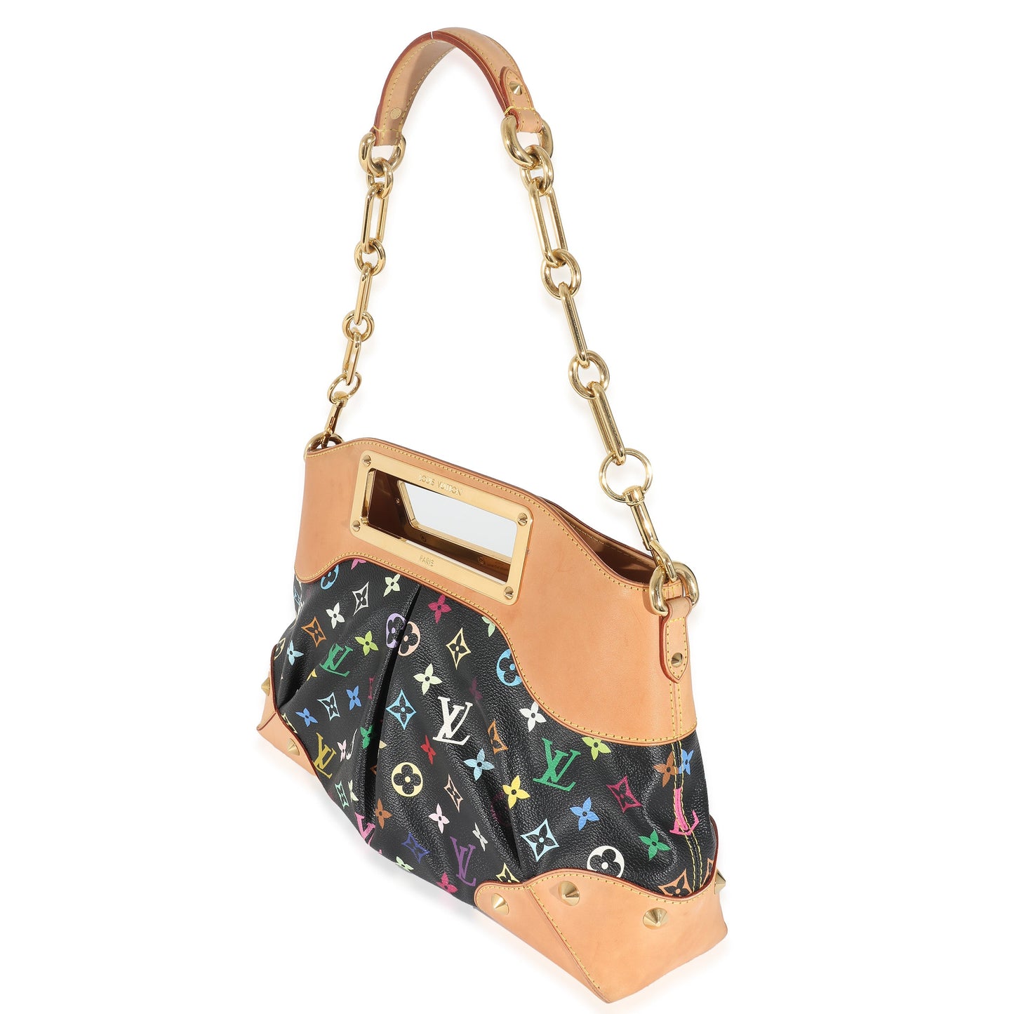 Louis Vuitton Louis Vuitton Black Multicolor Canvas Judy MM