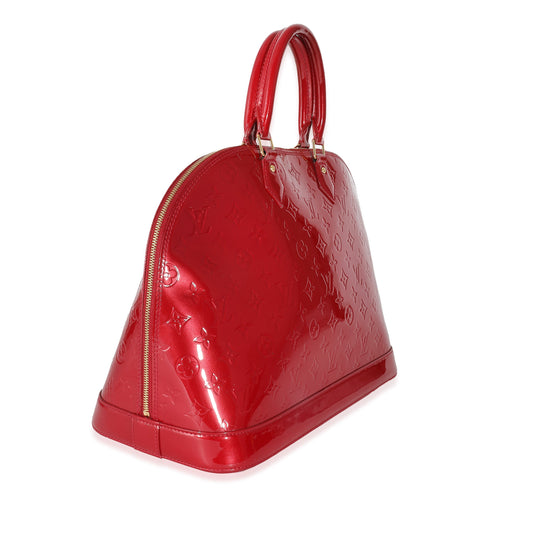 Louis Vuitton Louis Vuitton Red Vernis Alma GM