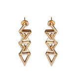 Louis Vuitton LV Volt Curb Chain Earrings in 18k Yellow Gold