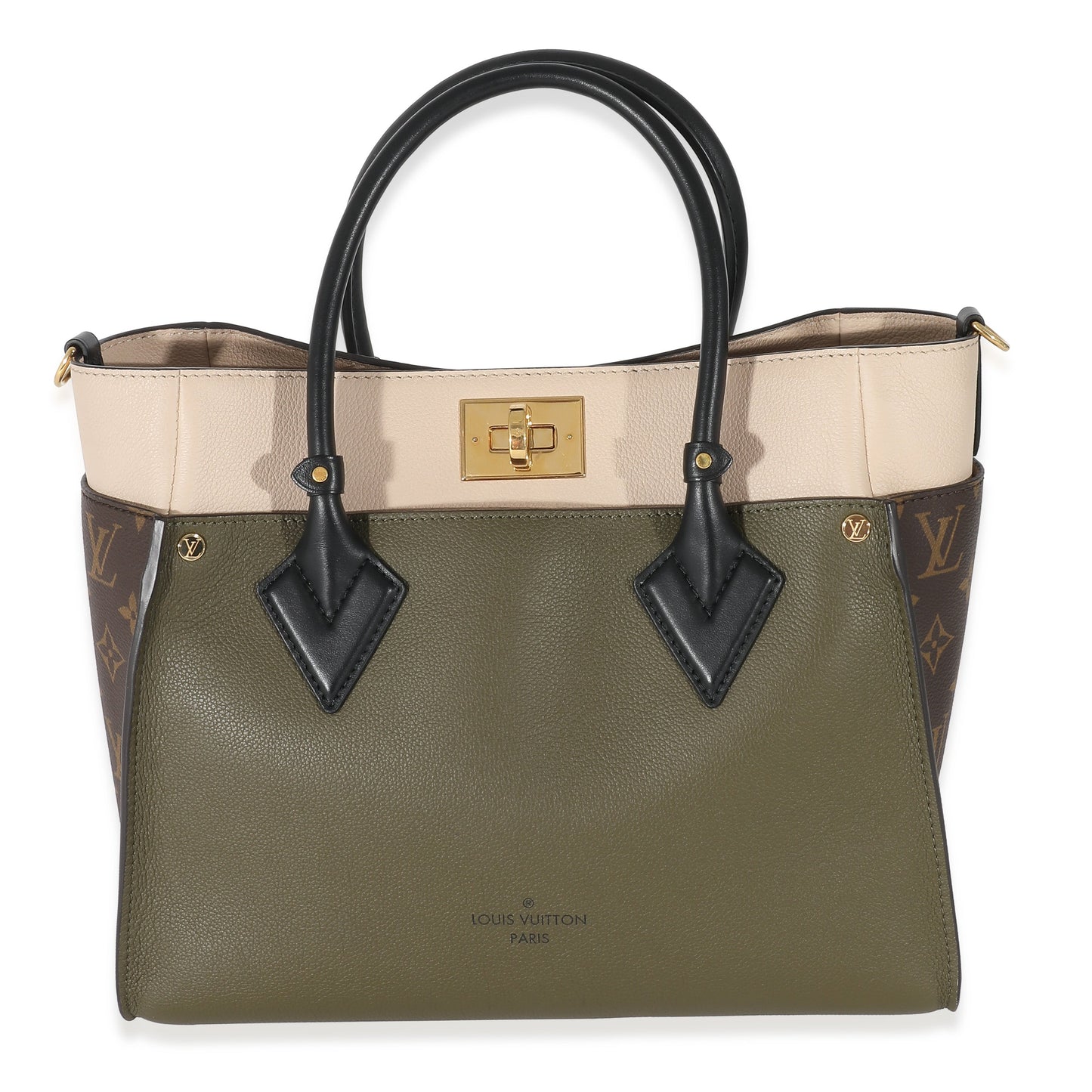 Louis Vuitton Laurier Calfskin Monogram Canvas On My Side MM