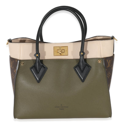 Louis Vuitton Laurier Calfskin Monogram Canvas On My Side MM