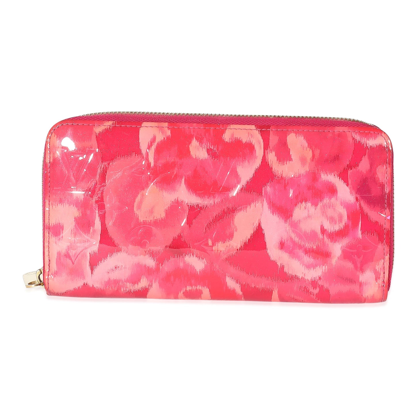 Louis Vuitton Louis Vuitton Monogram Vernis Ikat Flower Zippy Wallet