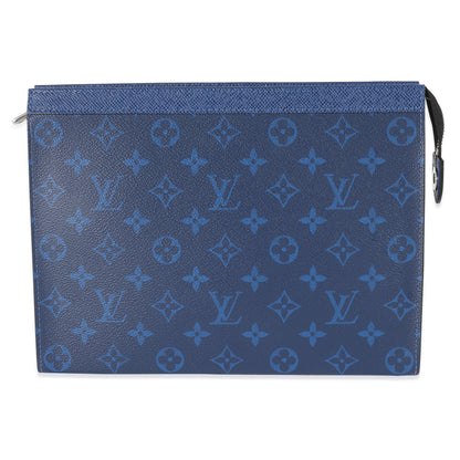 Louis Vuitton Louis Vuitton Blue Monogram Taigarama Pochette Voyage MM