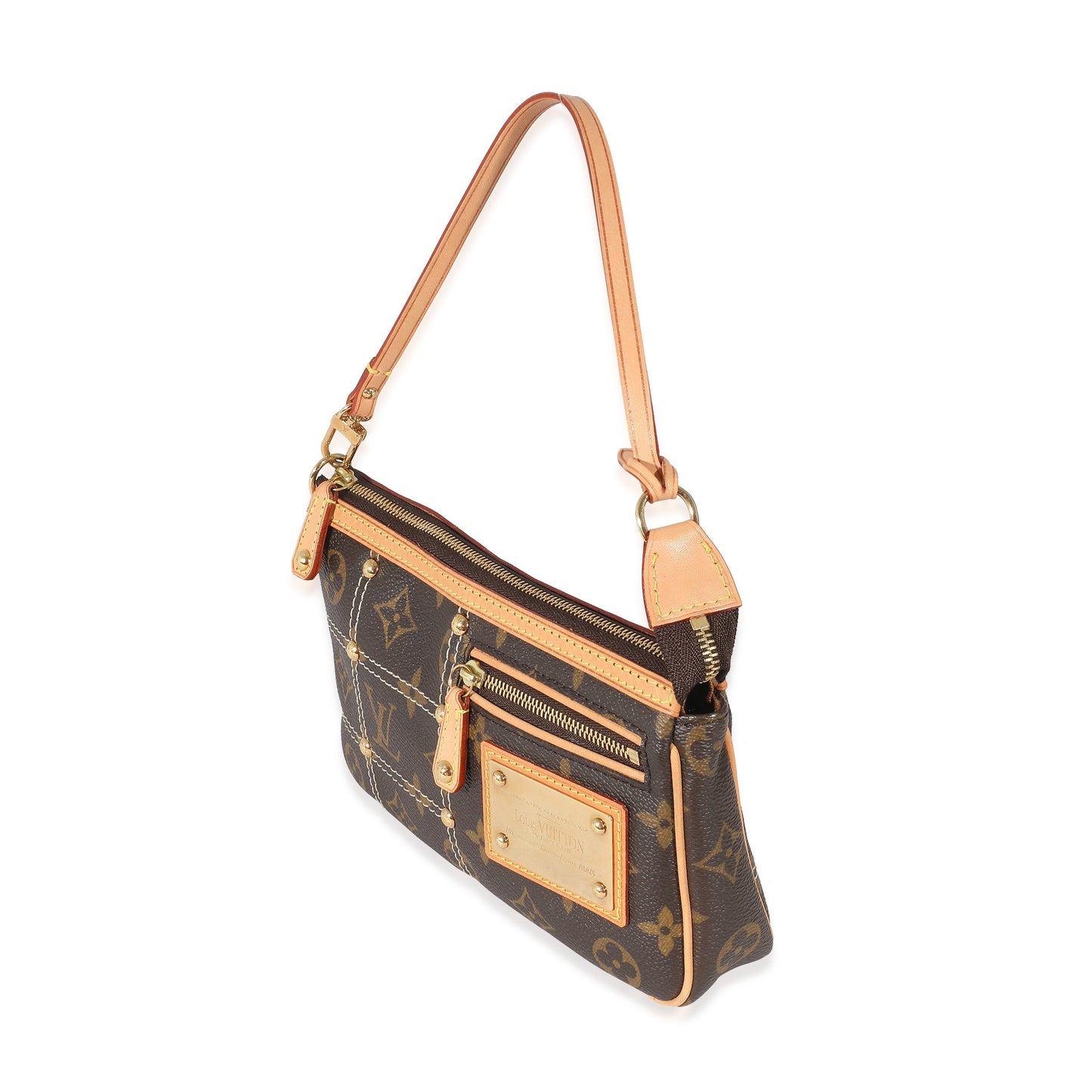 Louis Vuitton Louis Vuitton Monogram Canvas Riveting Pochette