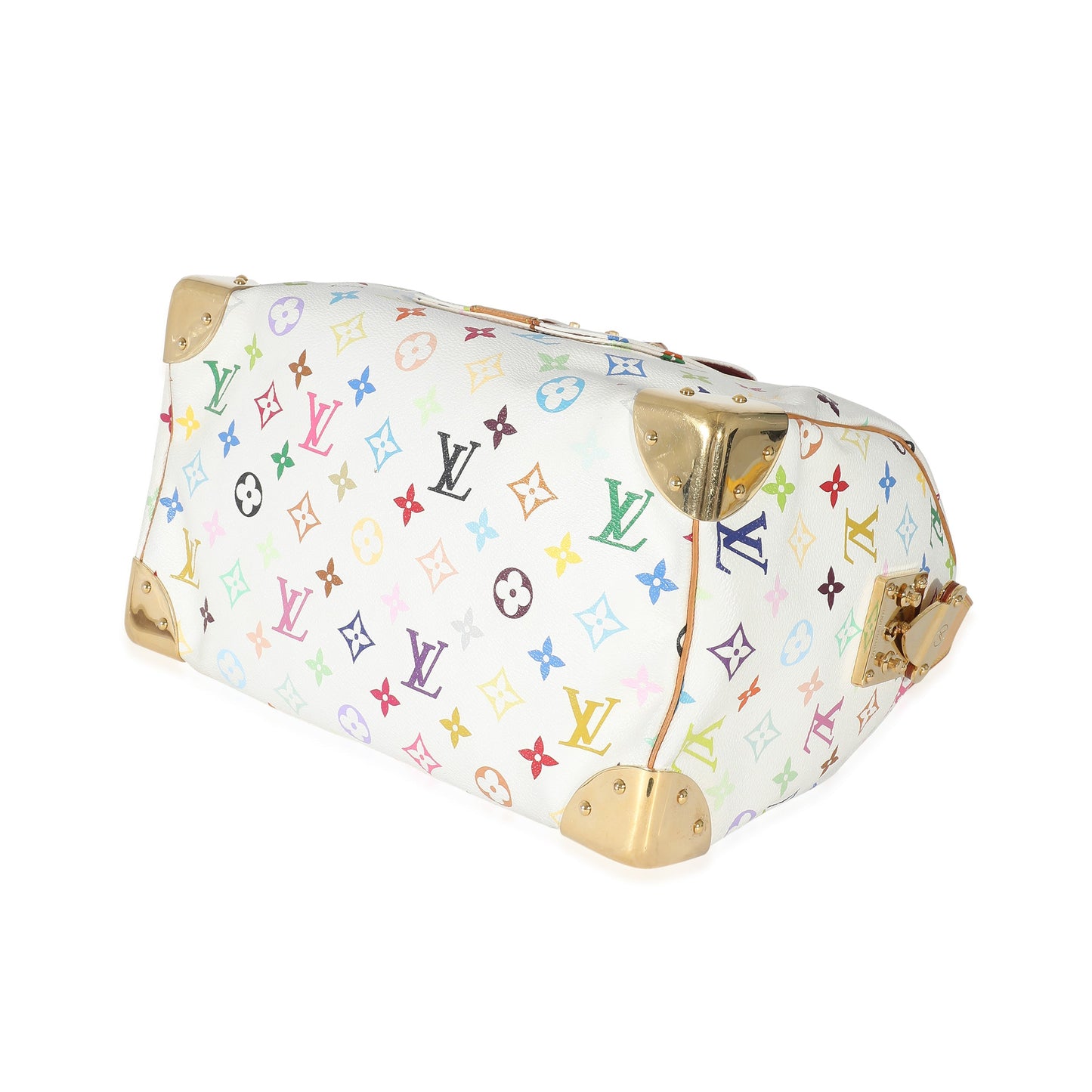 Louis Vuitton Louis Vuitton x Takashi Murakami White Monogram Multicolore Canvas Speedy 30