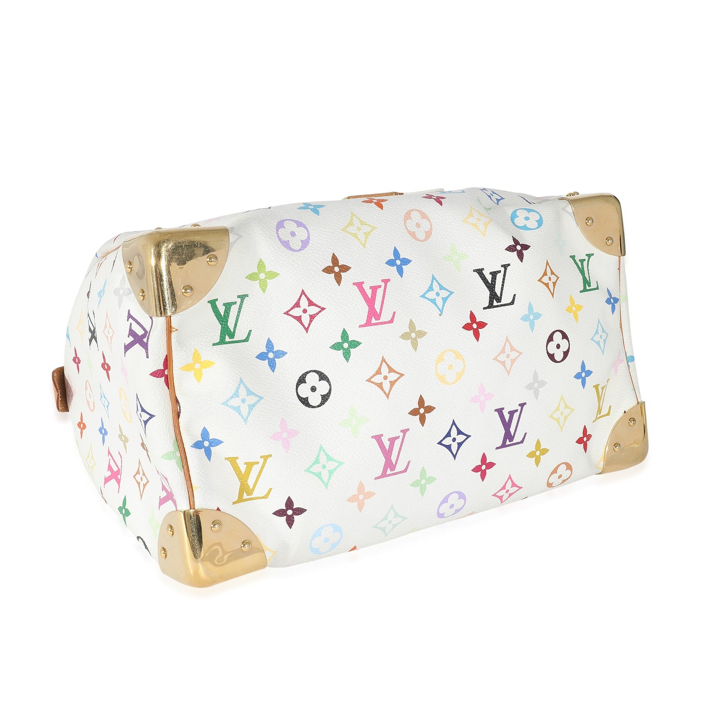 Louis Vuitton Louis Vuitton x Takashi Murakami White Monogram Multicolore Canvas Speedy 30