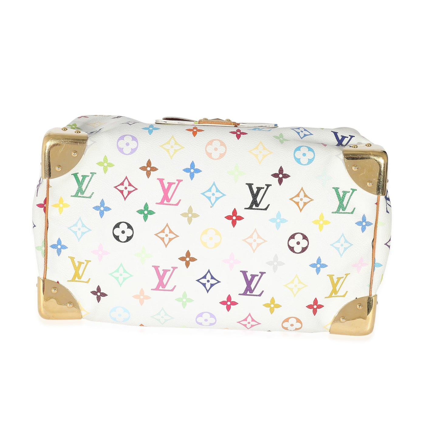 Louis Vuitton Louis Vuitton x Takashi Murakami White Monogram Multicolore Canvas Speedy 30
