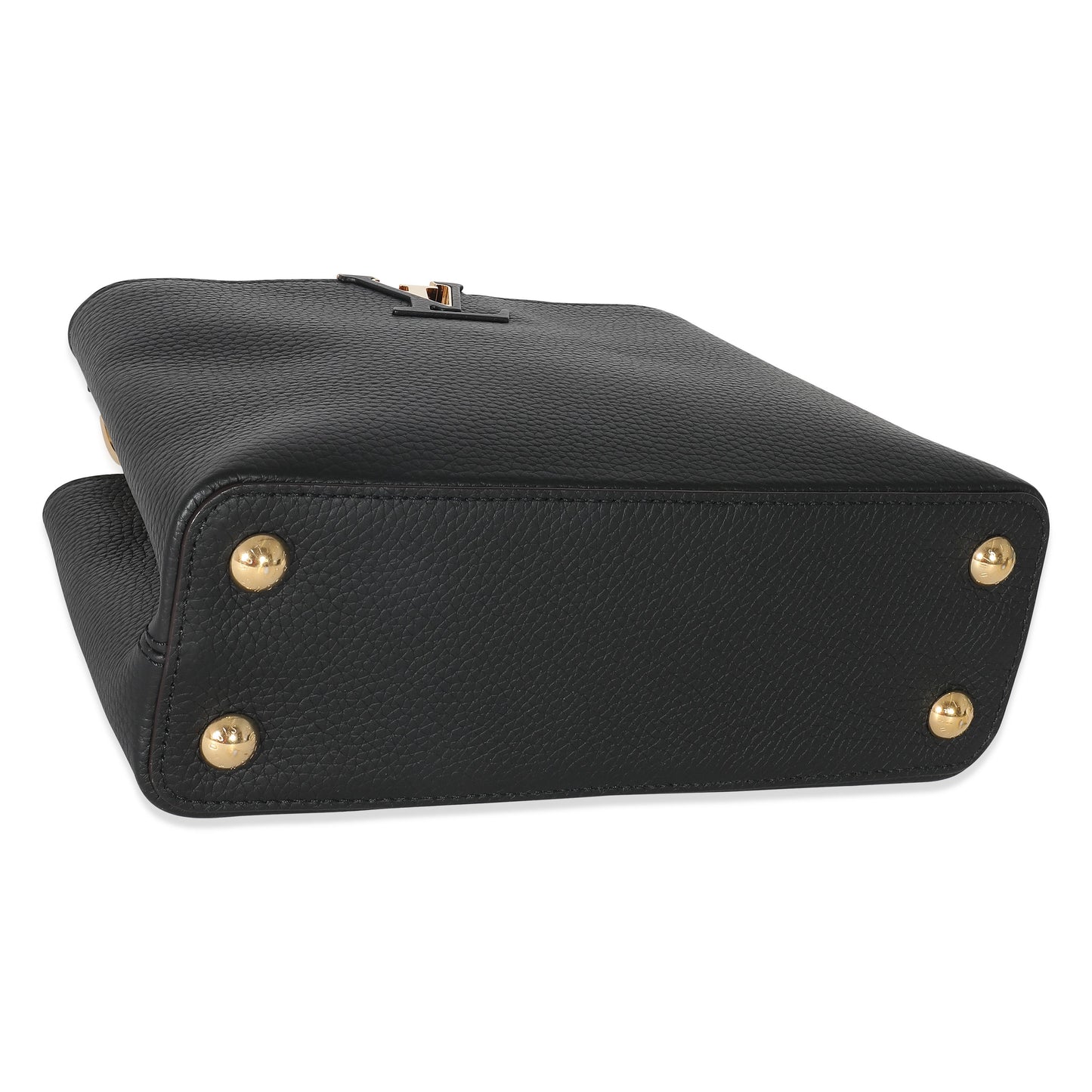 Louis Vuitton Louis Vuitton Black Taurillon Capucines BB