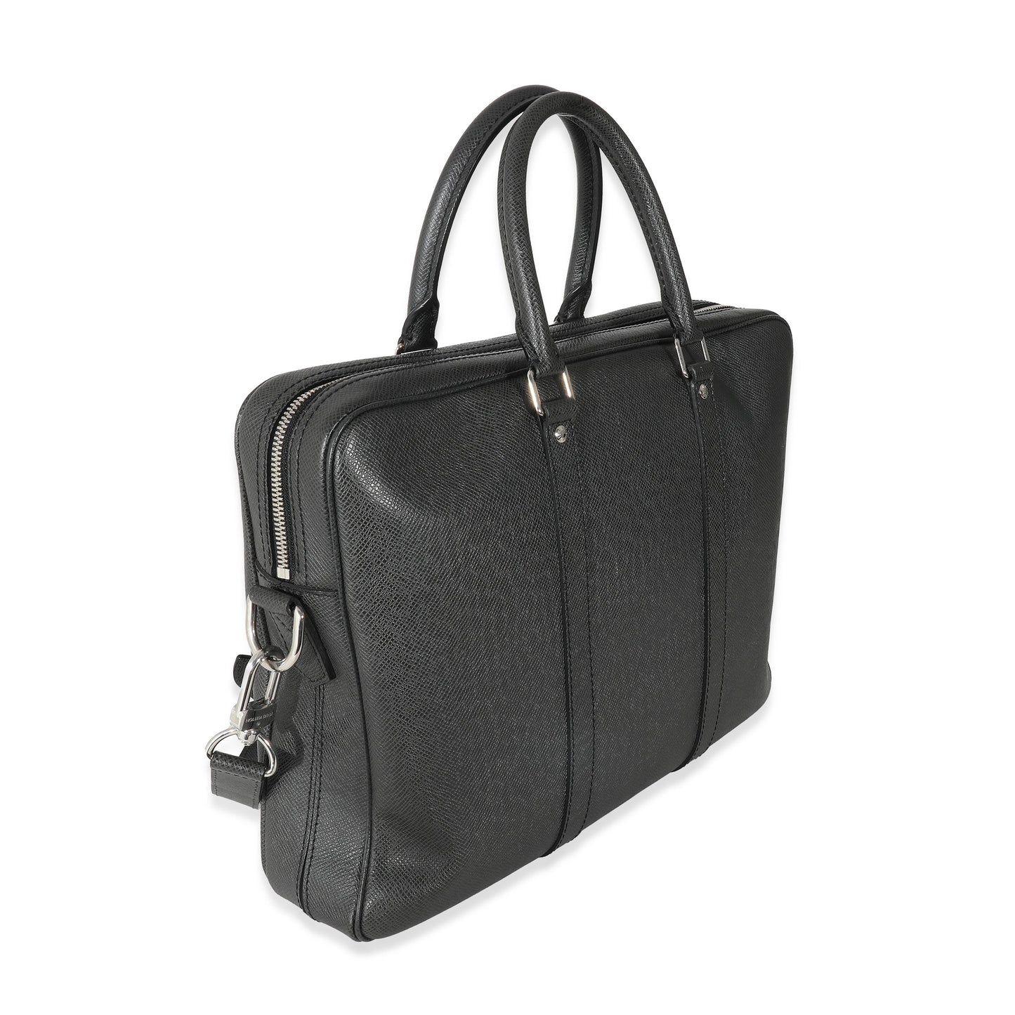 Louis Vuitton Black Taiga Porte-Documents Voyage PM