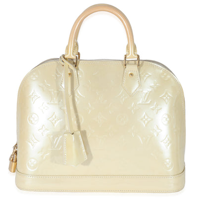 Louis Vuitton Louis Vuitton Blanc Corail Monogram Vernis Alma PM