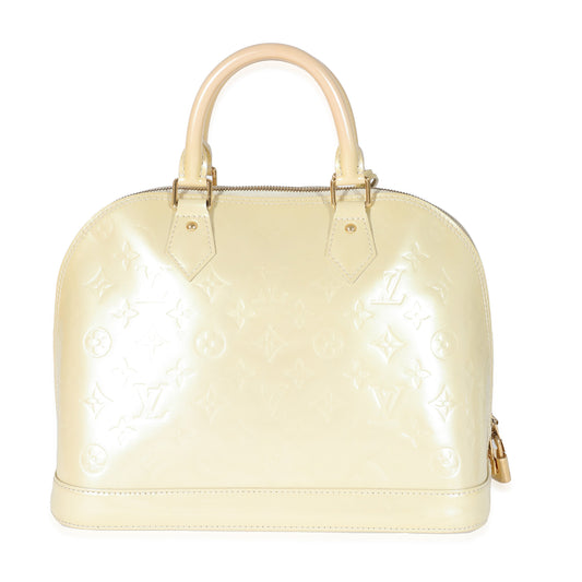 Louis Vuitton Louis Vuitton Blanc Corail Monogram Vernis Alma PM