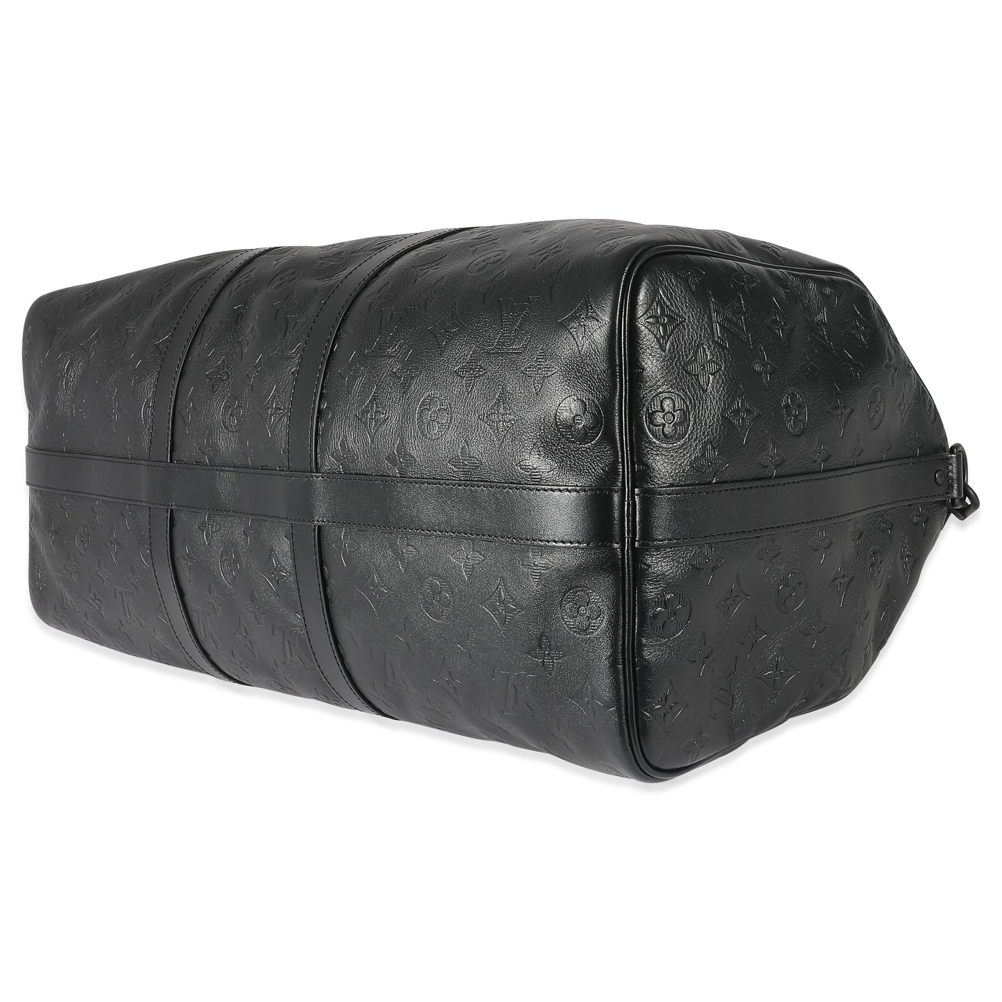 Louis Vuitton Louis Vuitton Black Monogram Shadow Keepall Bandoulière 50