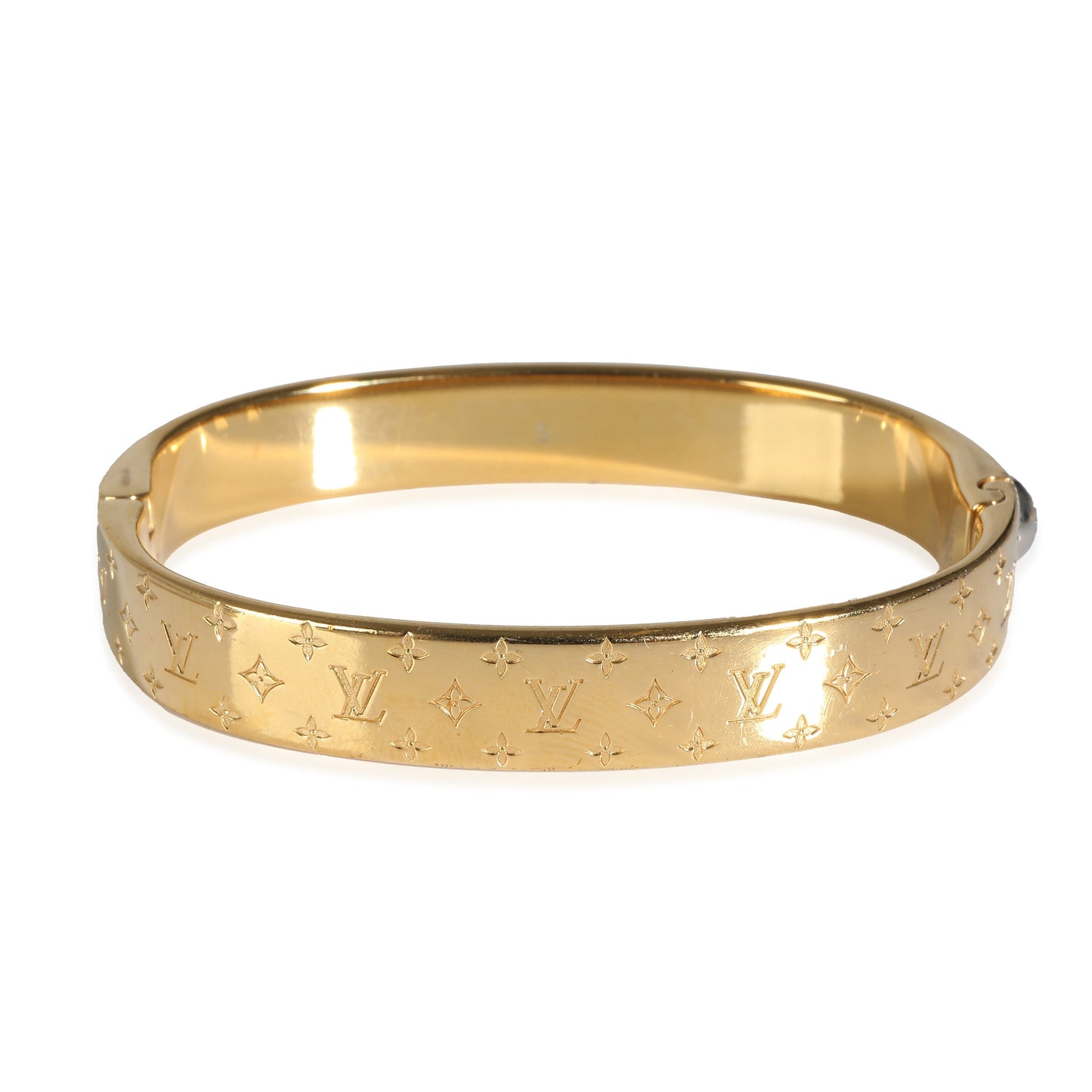 Louis Vuitton Nanogram Cuff in  Gold Plated