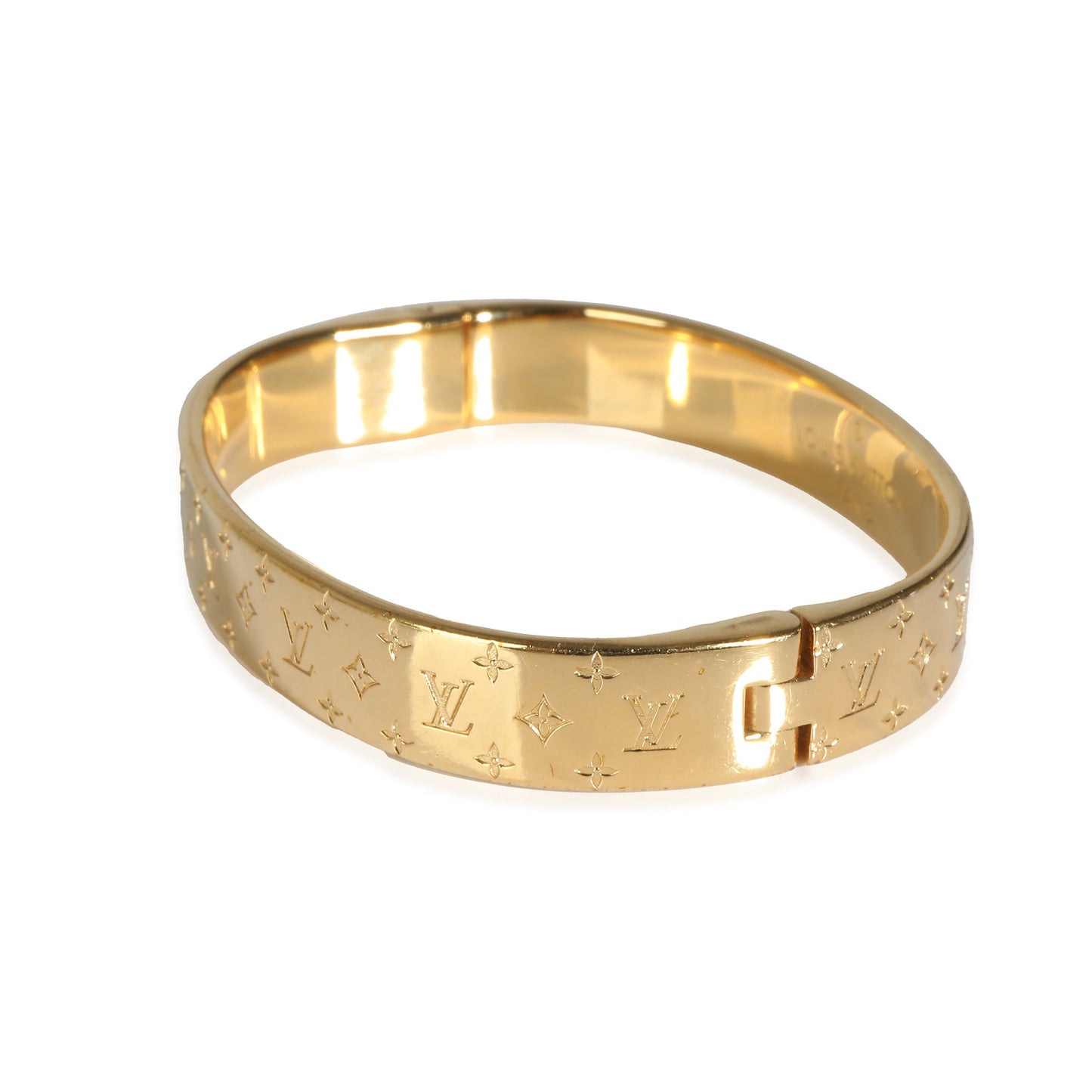 Louis Vuitton Nanogram Cuff in  Gold Plated
