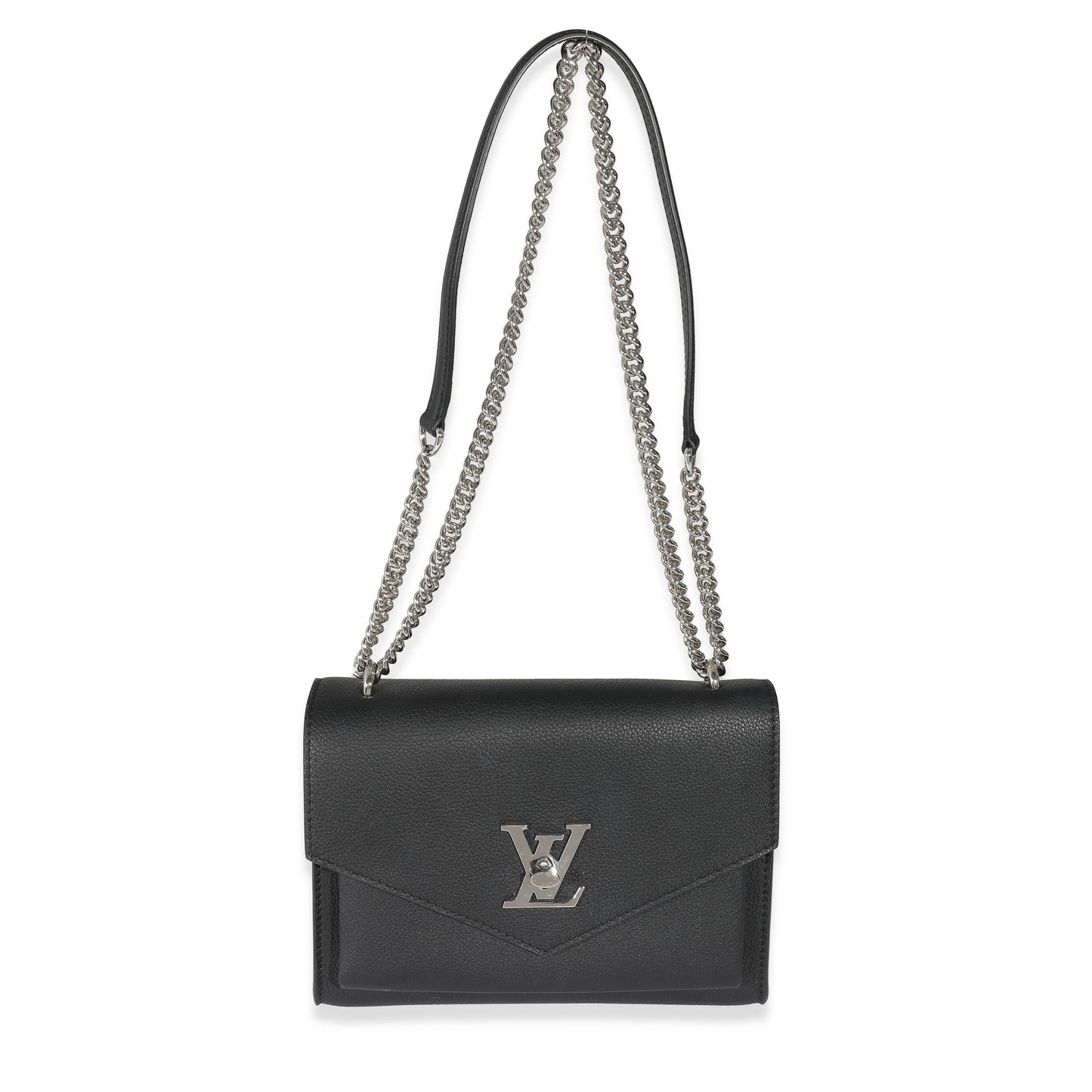 Louis Vuitton Louis Vuitton Black Calfskin Mylockme Chain Bag