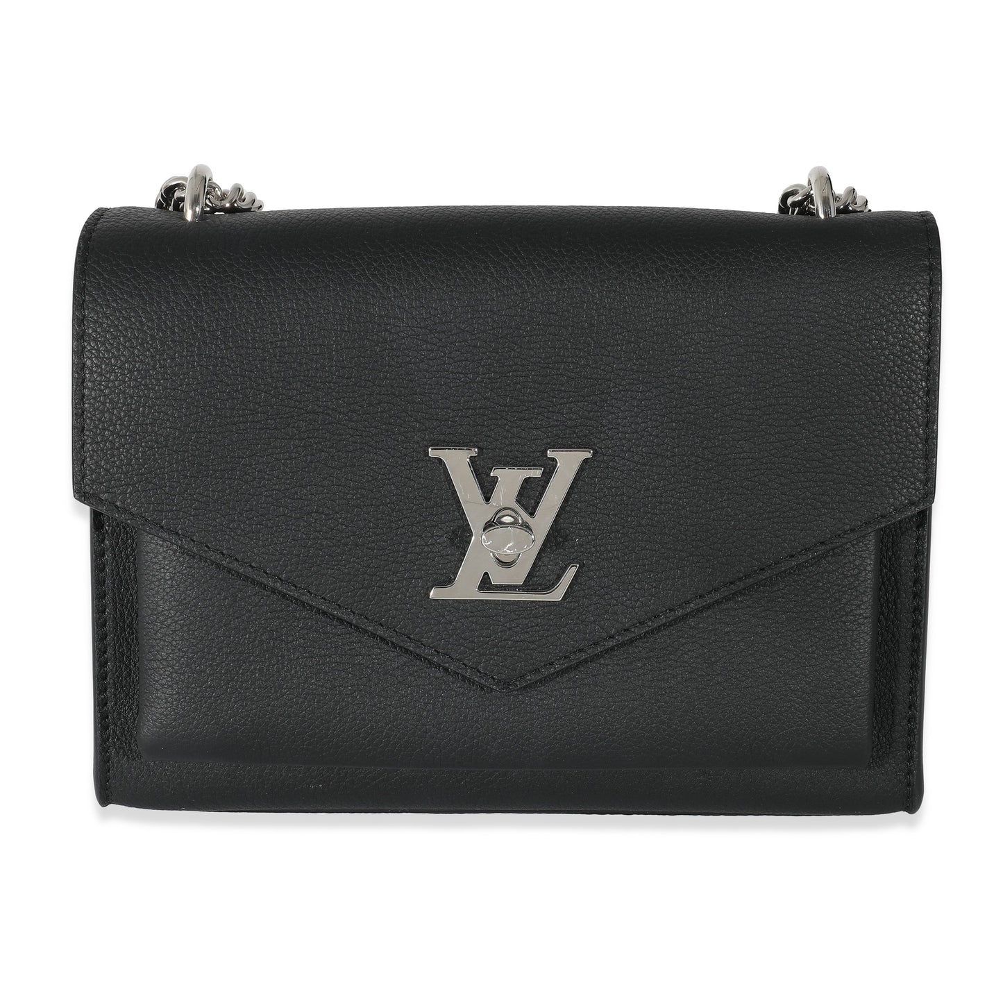 Louis Vuitton Louis Vuitton Black Calfskin Mylockme Chain Bag