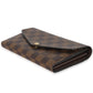 Louis Vuitton Louis Vuitton Damier Ebene Canvas Sarah Wallet