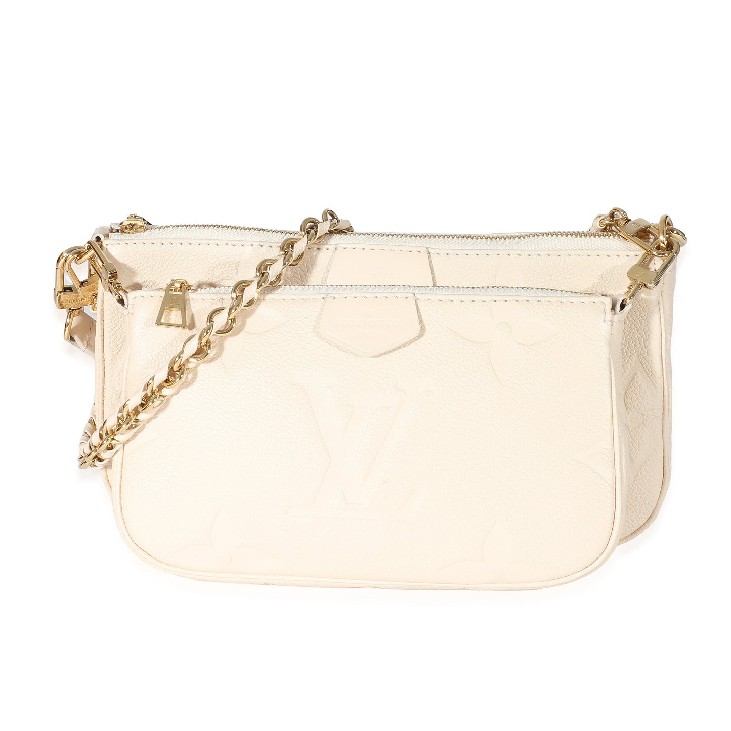 Louis Vuitton Louis Vuitton Cream Monogram Empreinte Multi Pochette Accessoires