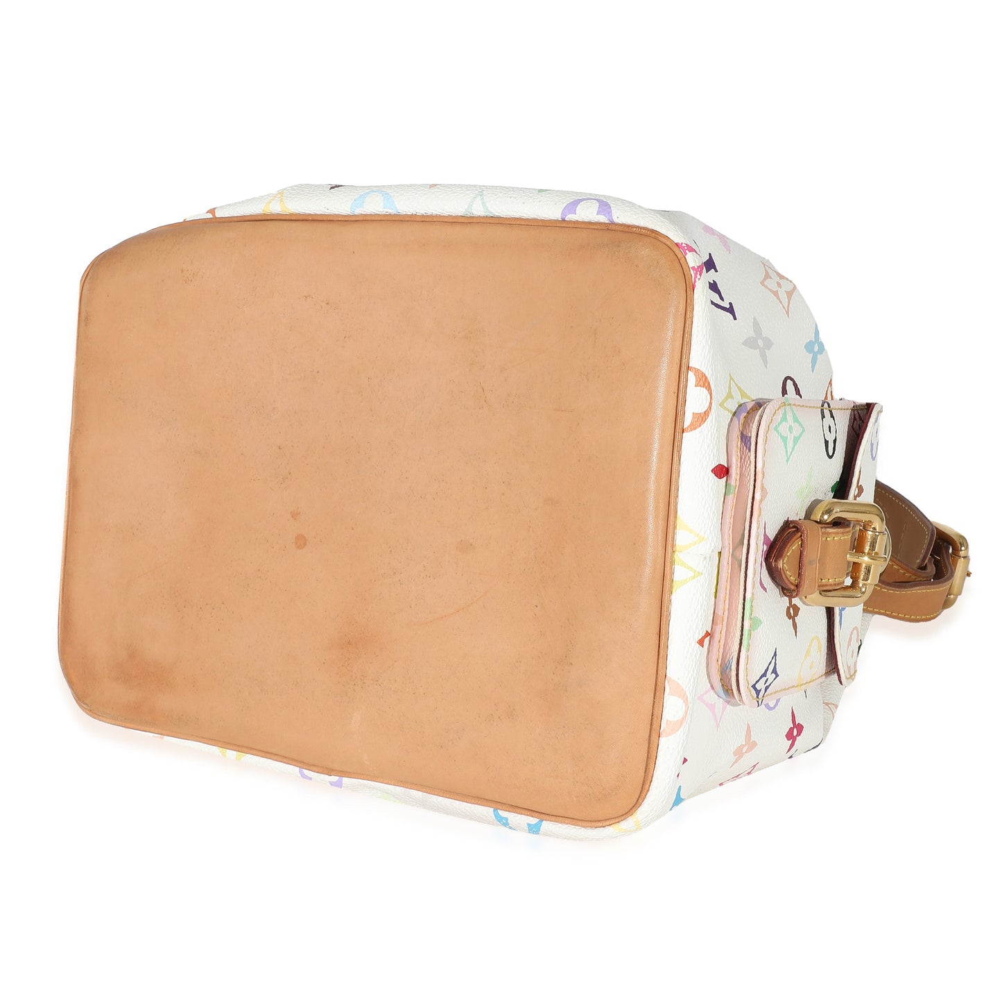 Louis Vuitton Louis Vuitton x Takashi Murakami White Monogram Multicolore Canvas Petit Noé