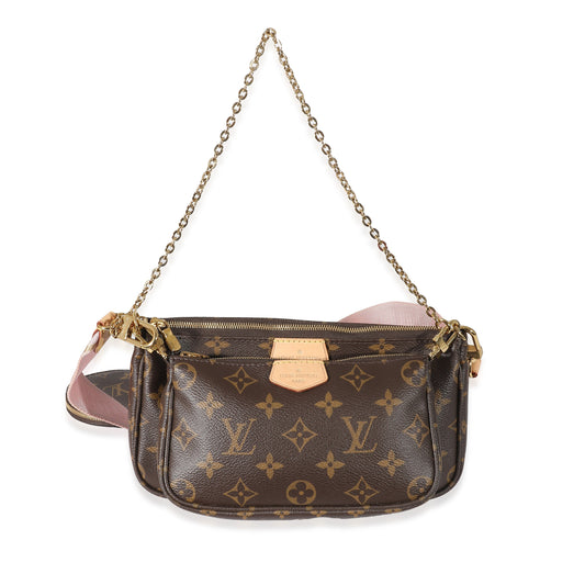 Louis Vuitton Louis Vuitton Rose Clair Monogram Canvas Multi Pochette Accessoires