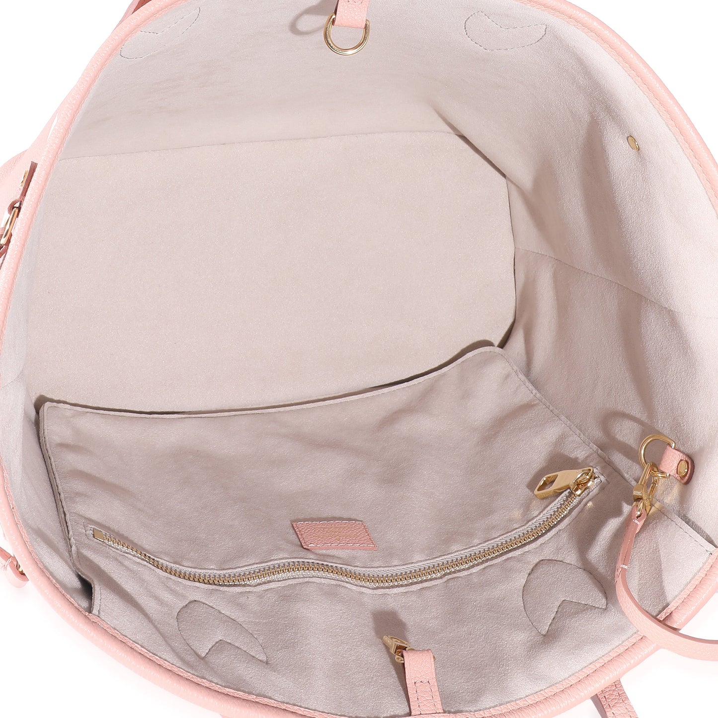 Louis Vuitton Louis Vuitton Rose Trianon Crème Bicolor Monogram Empreinte Neverfull MM