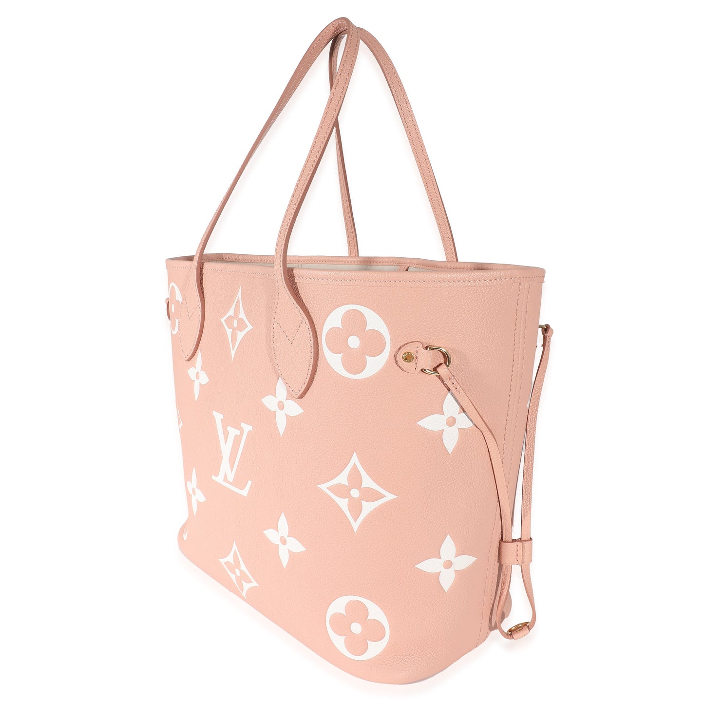 Louis Vuitton Louis Vuitton Rose Trianon Crème Bicolor Monogram Empreinte Neverfull MM