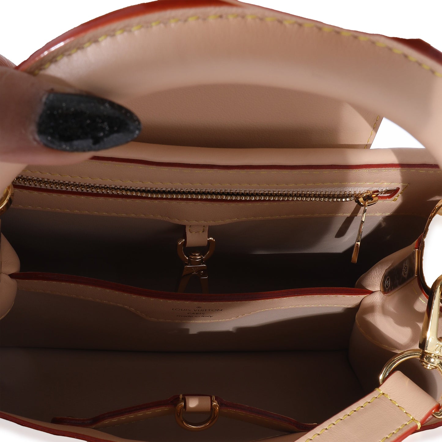Louis Vuitton White Monogram Wicker Woven LV Heavenly Capucines BB