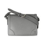 Louis Vuitton Louis Vuitton Gray Taiga Leather New Flap Messenger