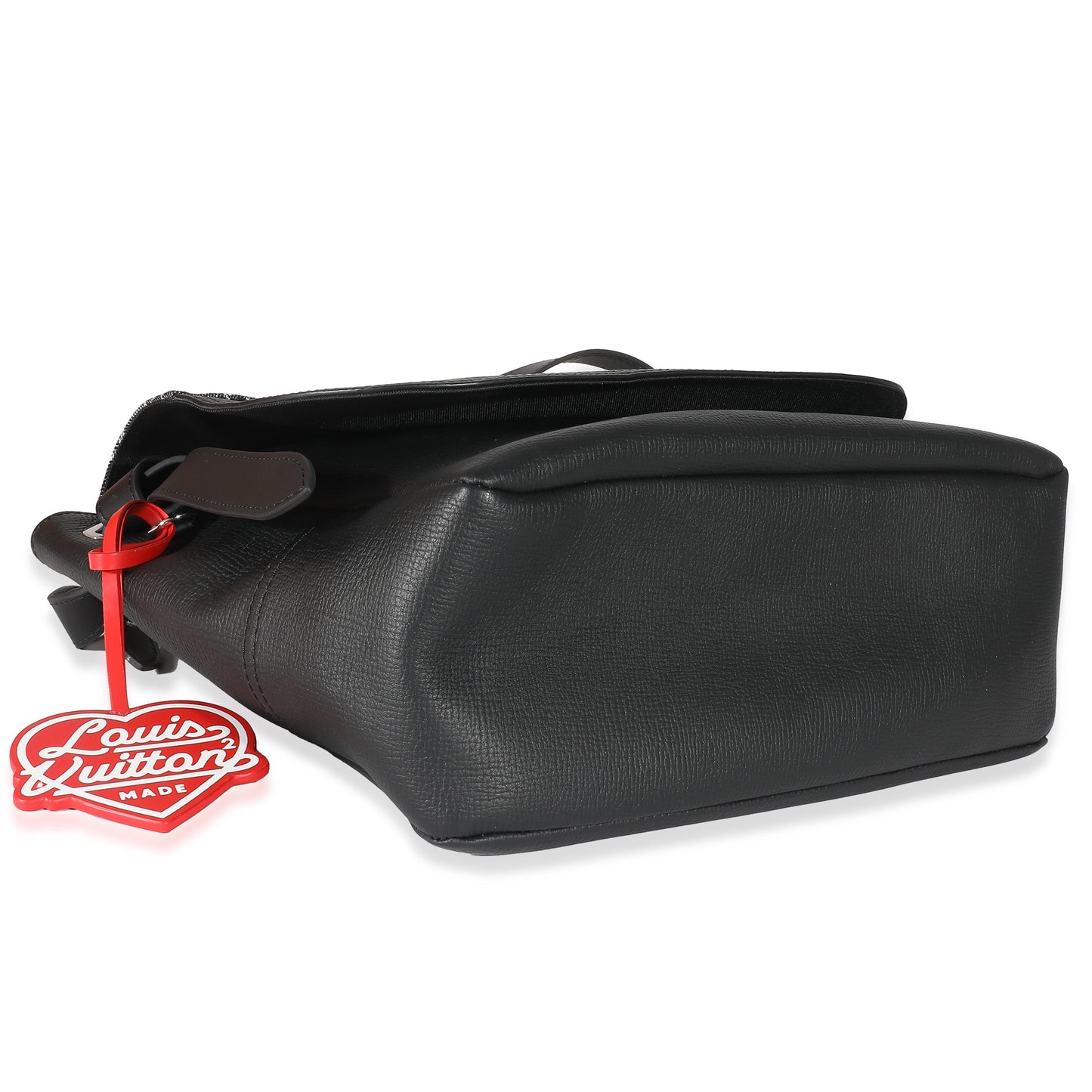 Louis Vuitton x Nigo Black Monogram Denim Taurillon Besace Tokyo Messenger